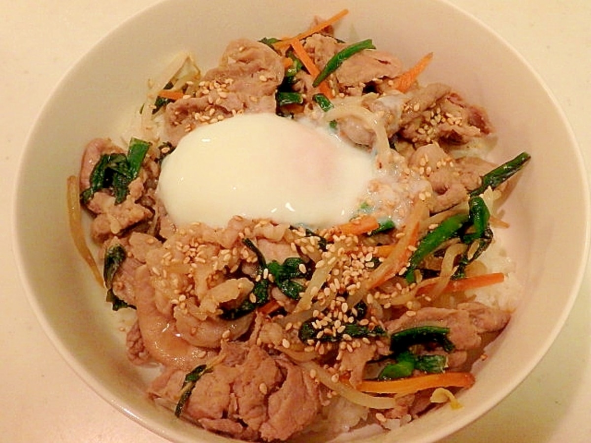 豚小間切れ肉でプルコギ丼 レシピ 作り方 By めい 楽天レシピ 豚小間切れ肉でプルコギ丼 レシピ 作り方 By めい 楽天レシピ